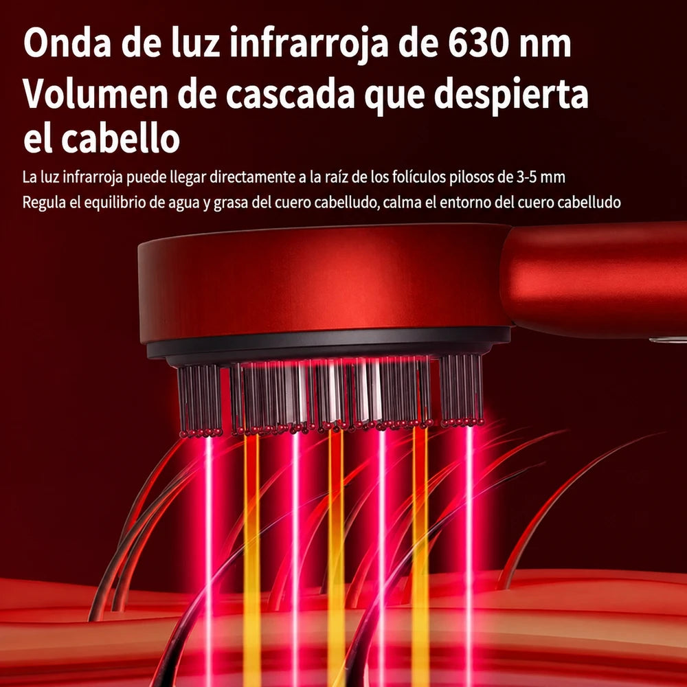 Cepillo Masajeador Capilar con Vibración